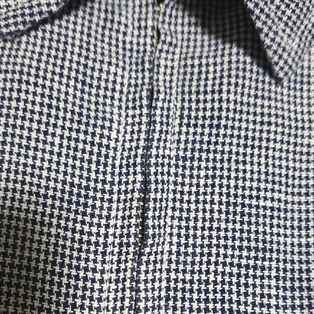 J. Crew Men's Navy Checkered Lightweight Jacket - Picture 16 of 16